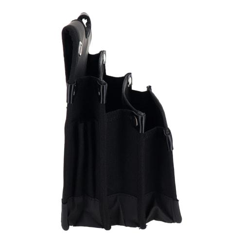 Sankyo Corporation DBLTACT Canvas Electrician's Bag, 3 Tiers, DTH-03-BK