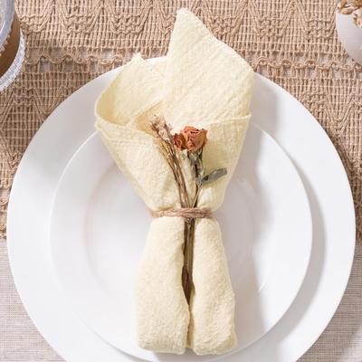 10pcs, Cotton Cloth Napkins 30x30cm, Handmade Cloth Solid Color Napkins, Delicate Handmade Cloth Napkins For Dinners, Parties