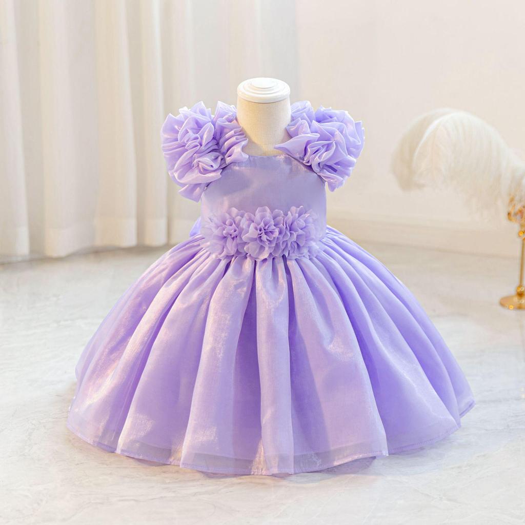 Toddler Fluffy Tulle Birthday & Wedding Princess Flower Girl Dress