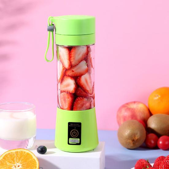 Portable Blender USB Rechargeable Cordless Mini Blender Shakes Juicer with 6 Stainless Steel Blades BPA-Free Blending Machine