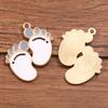 10Pcs 26 * 31mm DIY Cute Sole Pendant Accessories