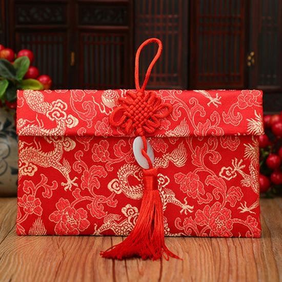 2025 Personalized Red Wedding Money Bag – Creative Dowry Envelope for Special Occasions