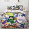 3D Print Fashion Anime Hunter X Hunter Bedding Set Boys Girls Twin Queen Full Size Duvet Cover Pillowcase Bed Adult Bedroom