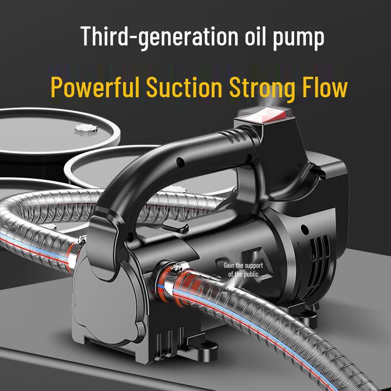 Electric Diesel Fuel & Kerosene Transfer Pump - 12V/24V/220V Self-Priming Oil Transfer Device