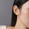Fashion Copper Metal Zircon Ear Clip for Women Gold Plated Punk No Pierced Chunky C Shape Geometric Ear Cuff Stud Jewelry Gifts