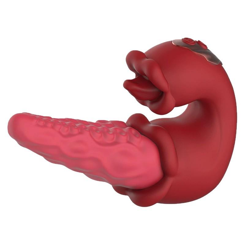 Medusa Female Tongue Vibrating Masturbator – Erotic Adult Toy