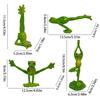 1Pc Resin Set of 4 Yoga Frogs Decorative Ornaments, Home Decoration, Holiday Gifts, Gifts for Frog Lovers, Four-Season Home Decoration Ornaments,