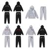 Trapstar Gradient Embroidered Tracksuit Set Loose Fit Hoodie Sweatpants Men Women Couple Streetwear