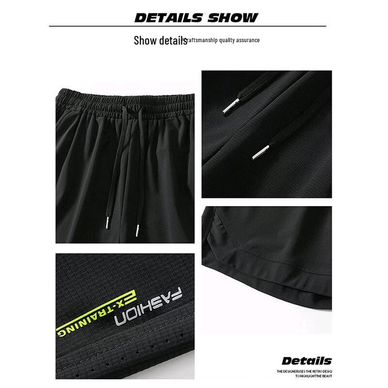 JEEP SPIRIT Men's Cooling Ice Silk Breathable Shorts