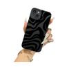 Black Zebra Pattern iPhone 15 Pro Max Case, Pupil Eye Design, Compatible with iPhone 14/13/12, Soft Silicone for Women.