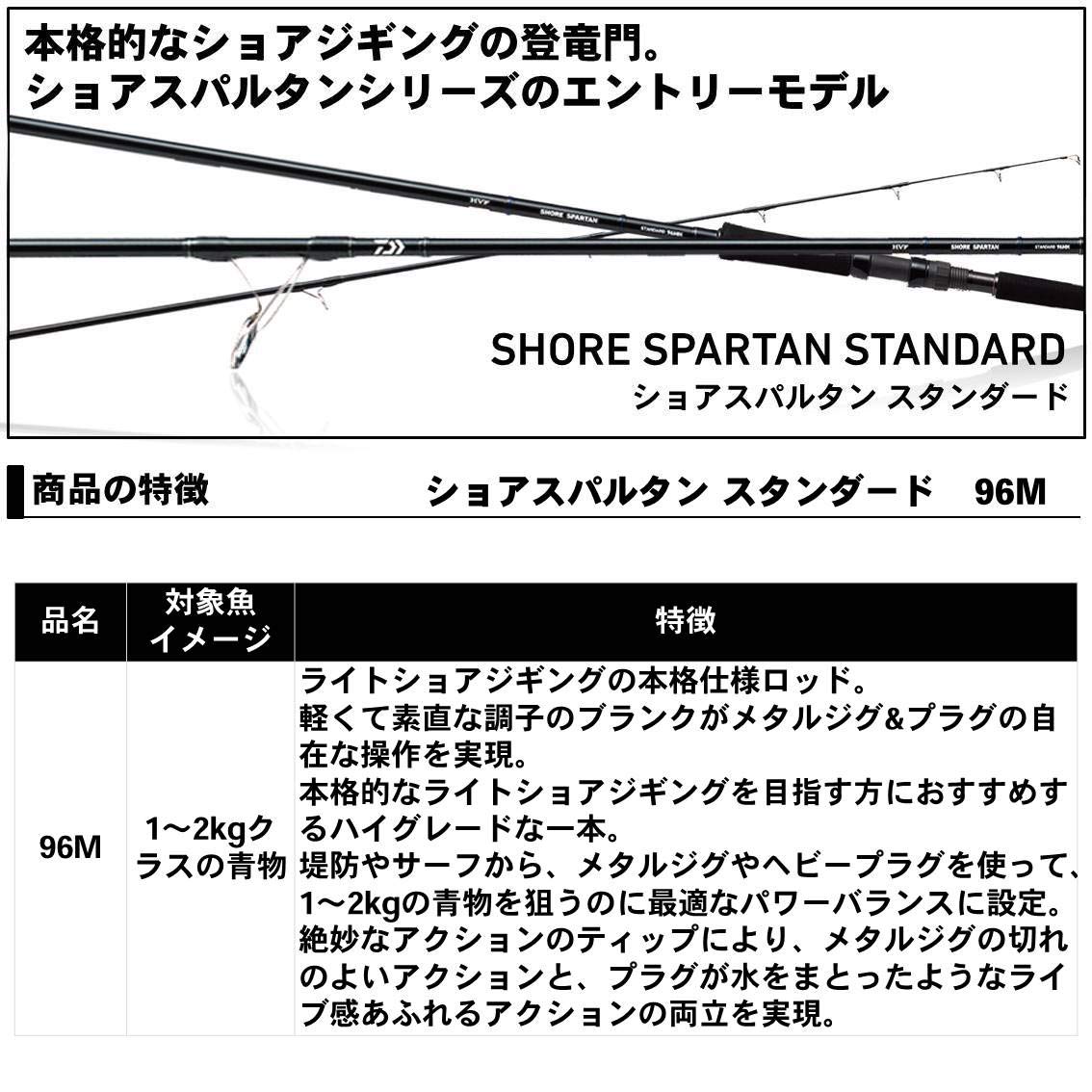 DAIWA Shore Jigging Rod Shore Spartan Standard 96M Fishing