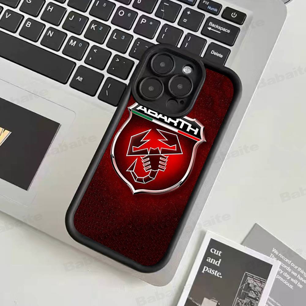 A-AbarthS-S Logo Phone Case For IPhone 17 16 15 14 13 12 11 Pro Max Mini Plus Soft TPU Back Cover