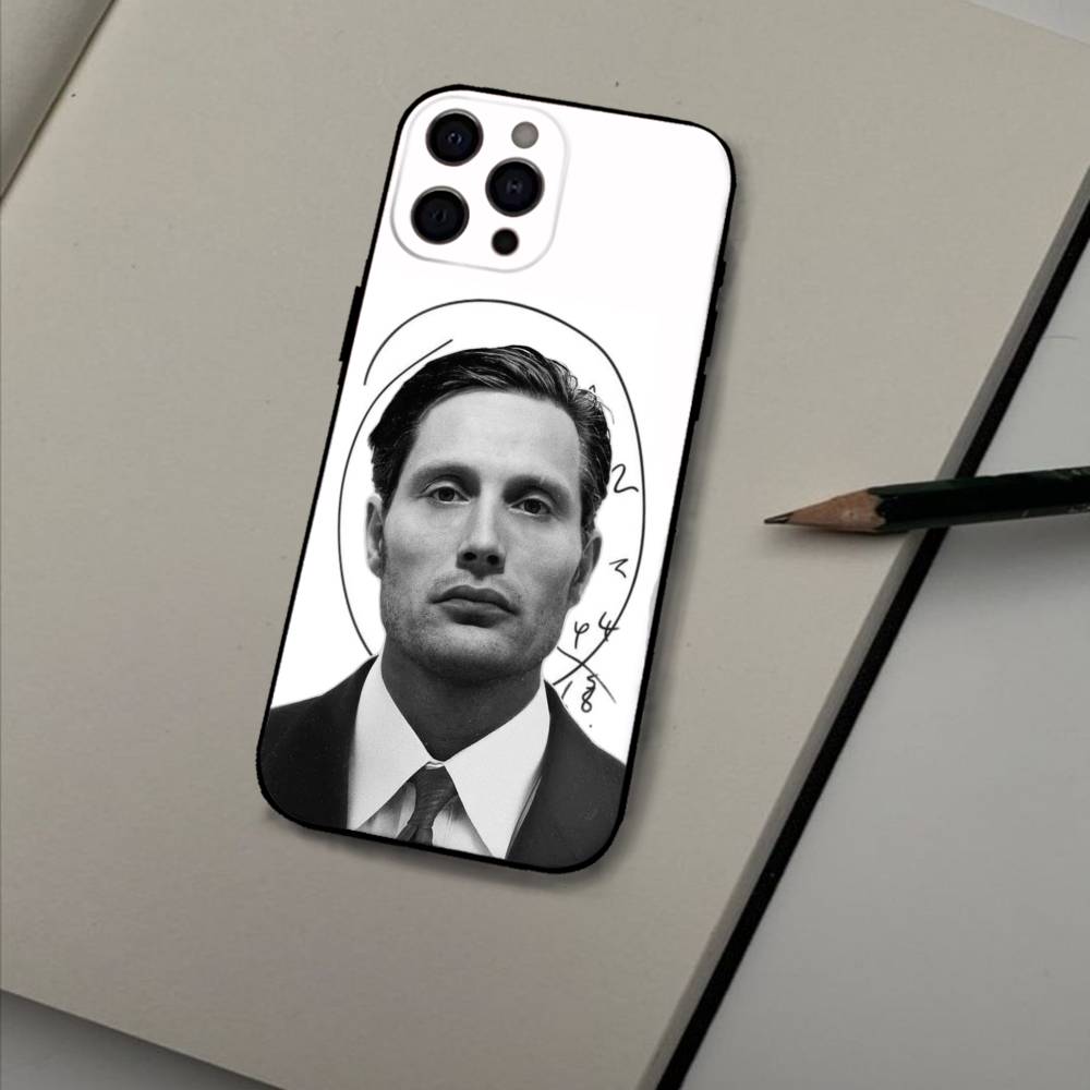 Чехол для телефона Mads M-Mikkelsen H-Hannibal для iPhone 17 16 15 14 13 12 Max Plus Силиконовый Черный Чехол iPhone17promax