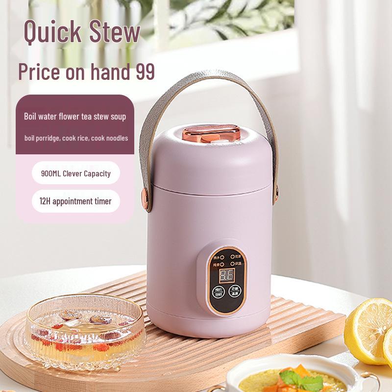 Wielofunkcyjny elektryczny garnek do duszenia 1,2 l do gotowania zupy i owsianki - styl Douyin