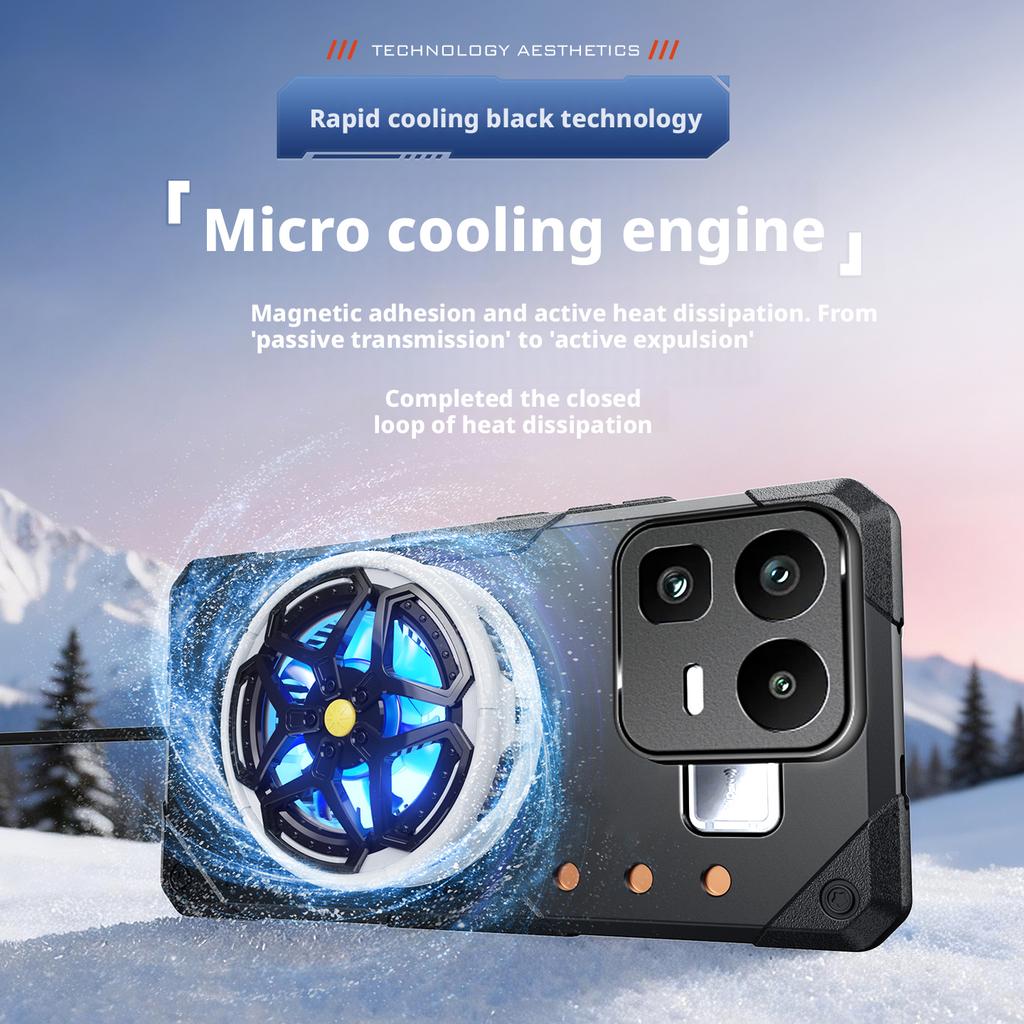For Realme Neo8 Neo 8 Case Built-in Lightweight Silicone Copper Heat Sink Dissipation Refreshing Grip Game Cover