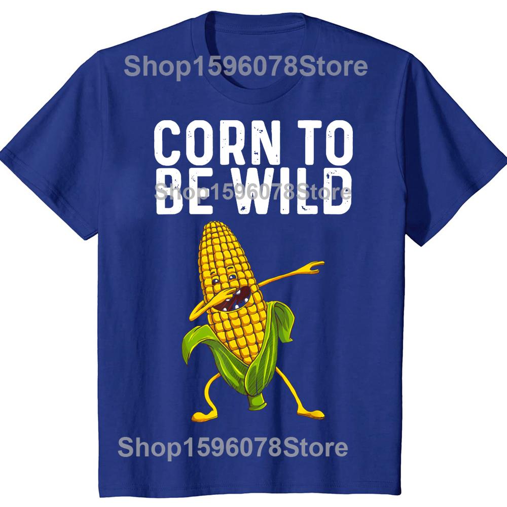 Rolig majsbondes klassiska t-shirt sommar herr damkläder mode t-shirts bomull kortärmad överdimensionerad lös t-shirt toppar