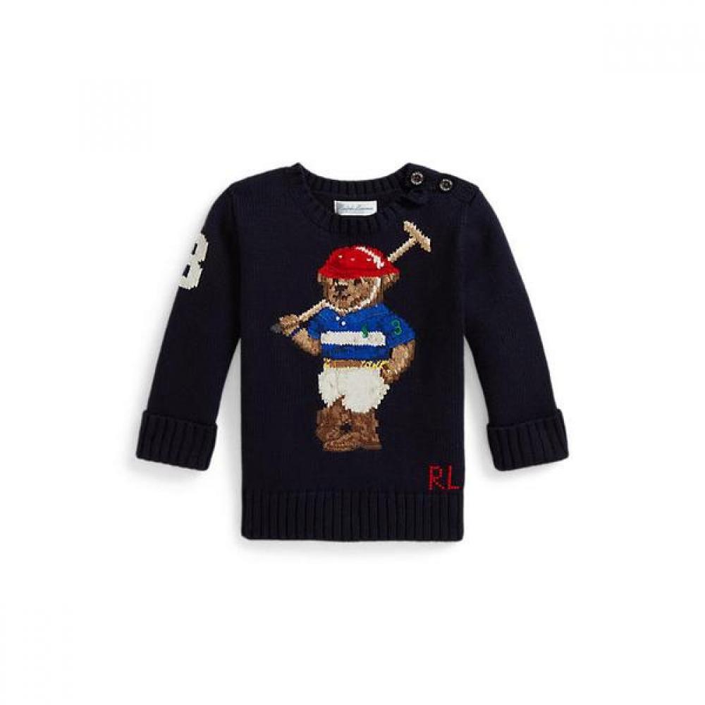 Polo Ralph Lauren Baby Boy Polo Bear Crewneck Sweater 24M