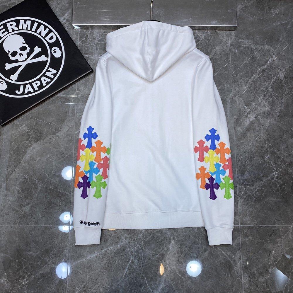8149 CHROME HEARTS 2025 New Spring and Autumn Plus-size Thin Style Classic Style Logo Zipper Hooded Sweatshirt for Couples