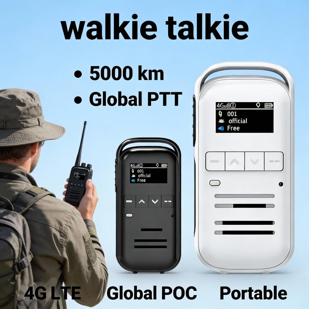 Global-ptt Mini Public Network Walkie-talkie Outdoor 5000 Km Walkie-talkie with GPS Positioning Portable Intercom Equipment