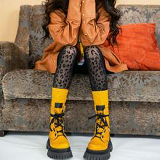 Leopard Jacquard Slimming Summer Stockings for Women