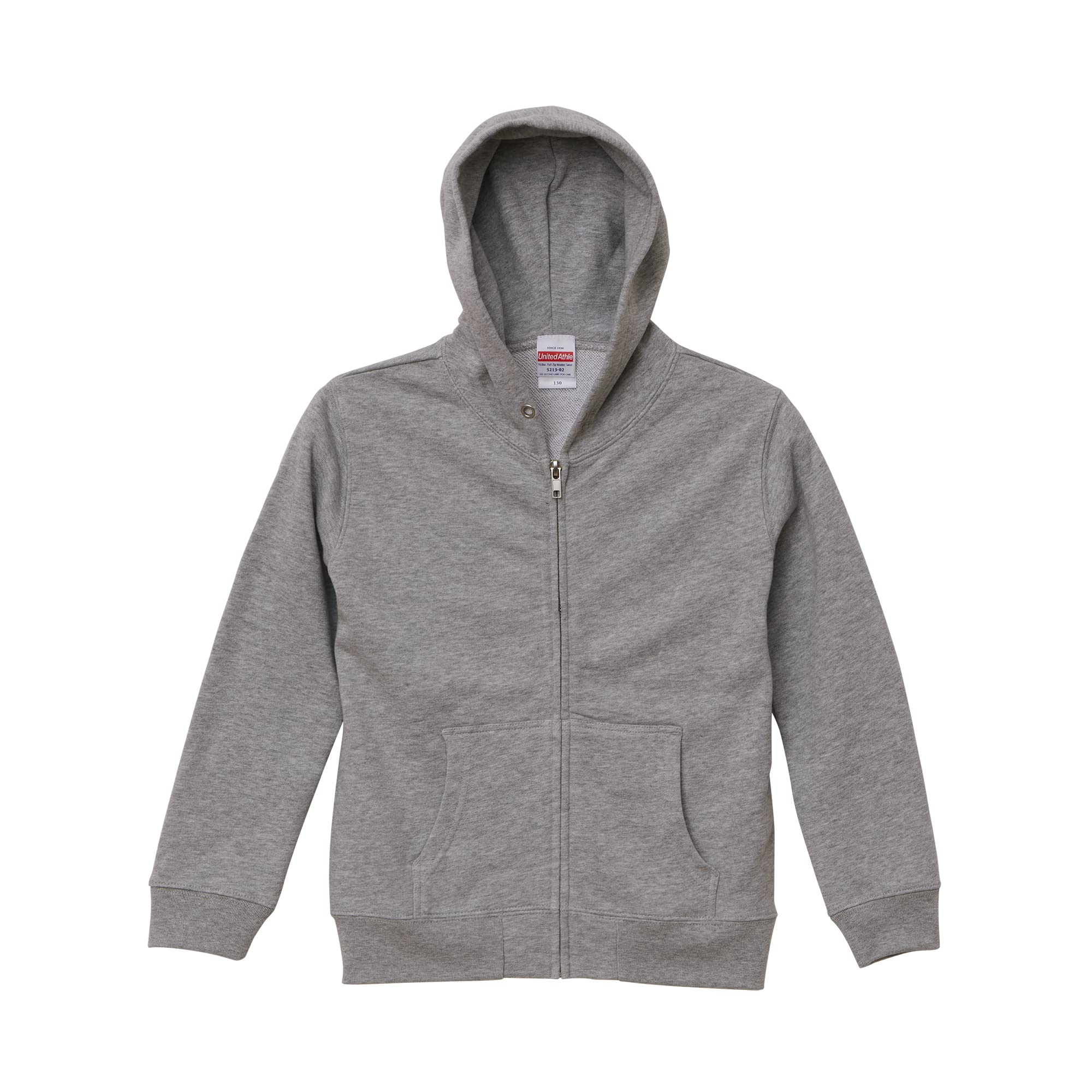 

oz Толстовка с капюшоном на молнии 521302 006 Смешанный серый 130 [UNITED ATHLETES] 10.0 (Подкладка из ворса) [Дети]
