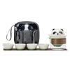 Guochao Style Ceramic Panda Travel Tea Set