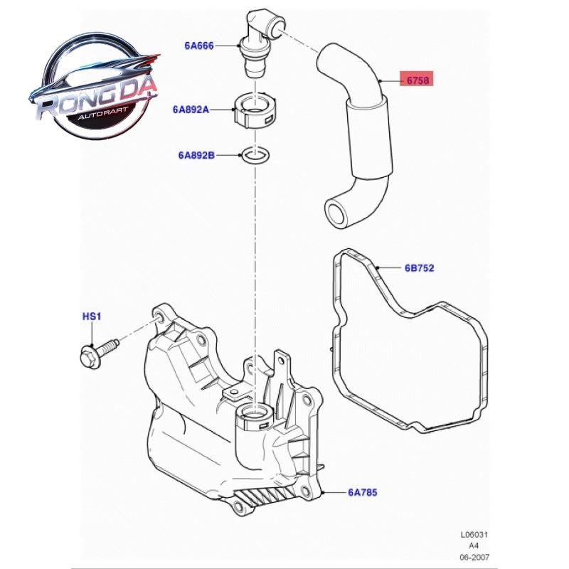 OEM 4M5G6758HA L34113895 Brand New Intake Hose Pipe For Ford Focus Mondeo 2.0 Ford Focus 2005-2013 Air Intakes Parts