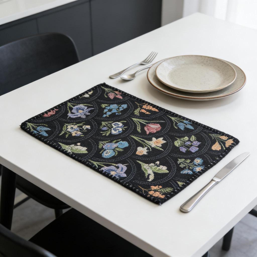 Cotton Linen Table Mats 12 x 18 Inch Washable Durable Easy Clean for Dining Table Kitchen Home Party Festival Decor Rectangular Farmhouse Placemats