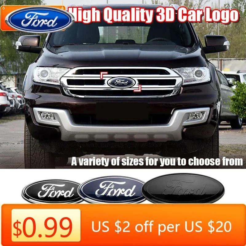 Adesivo per Auto 2026 Ford Nuovo 2025 Caldo 12,5~22,5 cm Logo Griglia Anteriore Auto Adesivo Cofano Accessori Portabagagli Per Ford Focus mk2 mk3 Fiest