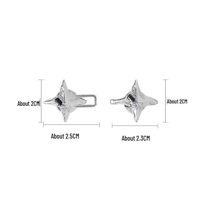 Four-Pointed Star Women's Necklace - Light Luxury & Original Design Clavicle Pendant