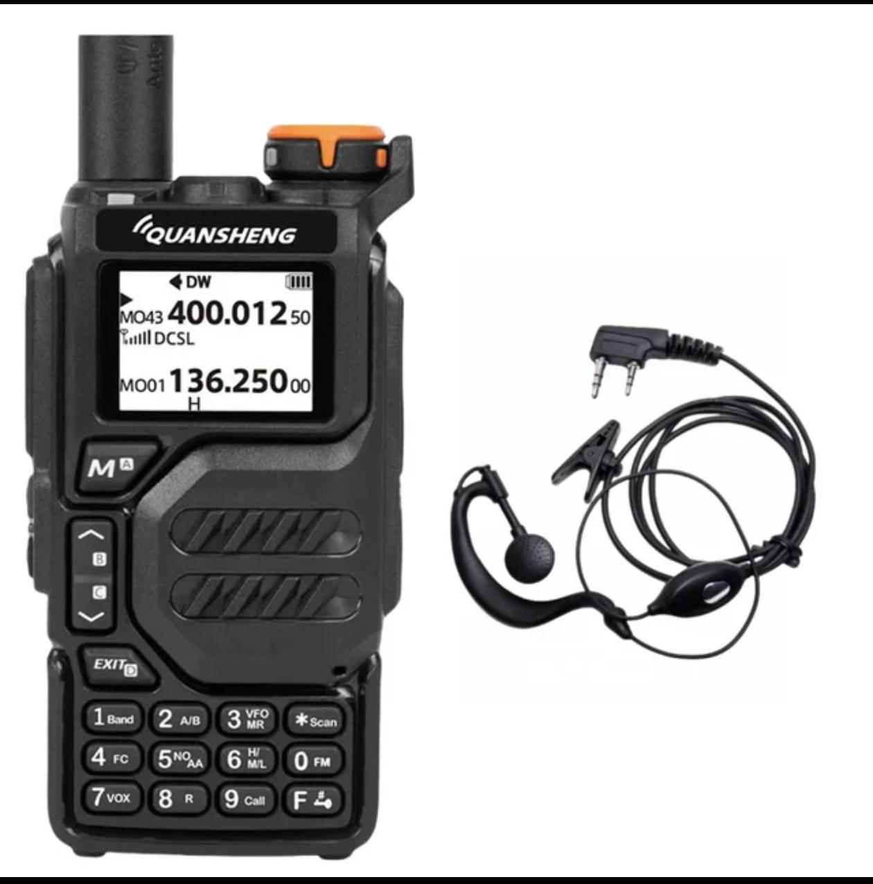 

Quansheng UV-K5 Многодиапазонная мощная FM-рация с функцией авиапередачи One-Key и согласованием частот для использования на открытом воздухе