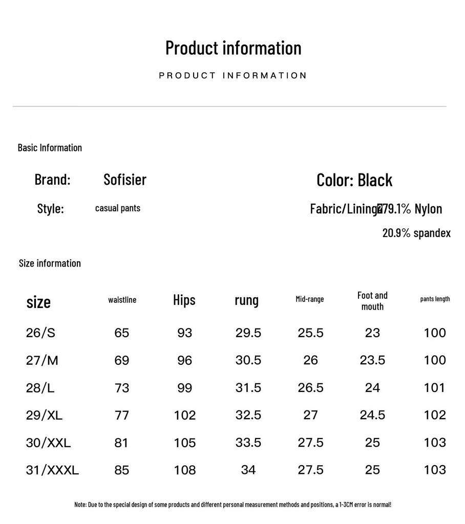 SOFSIL Women's High-Waist Wide-Leg Casual Pants