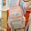 School bag, Japanese INS style, new high-value schoolbag, girls' sweet middle school pain backpack, lightweight large-capacity backpack