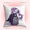 Wemmbu Eggchan Tax Duo Anime Pillow Case Anti-dustmite Pillowcase Invisible zipper silky short plush Sofa cushion cover