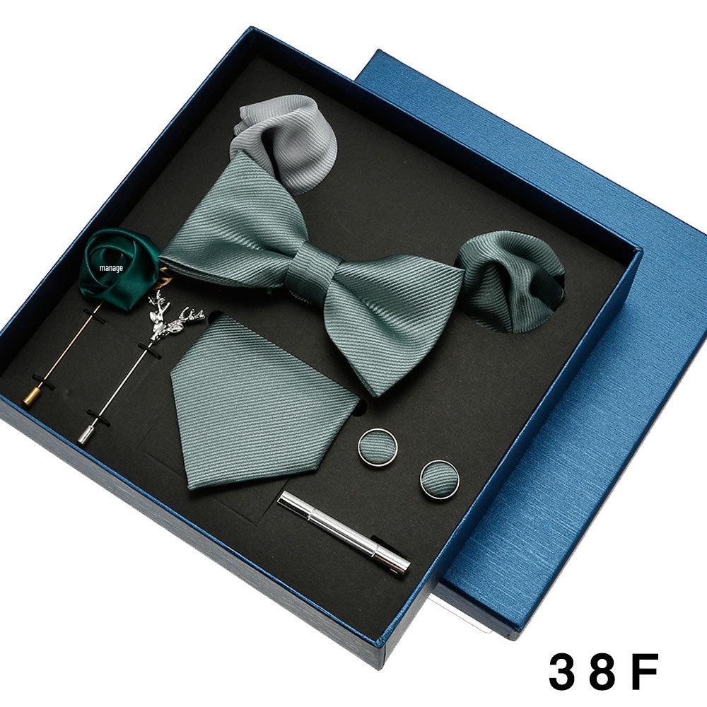 Men's Formal Suit Bow Tie Gift Box Set for Weddings and Business
