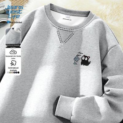Jeanswest Men's Heavyweight Graphic Pullover Sweatshirt