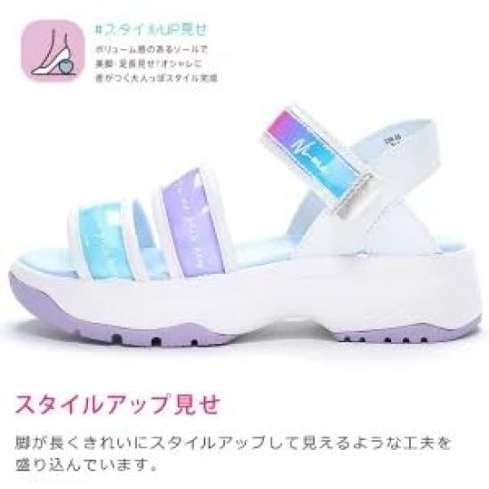 Sandals NM J108 Girls Black cm 2E [Moonstar] 20.0