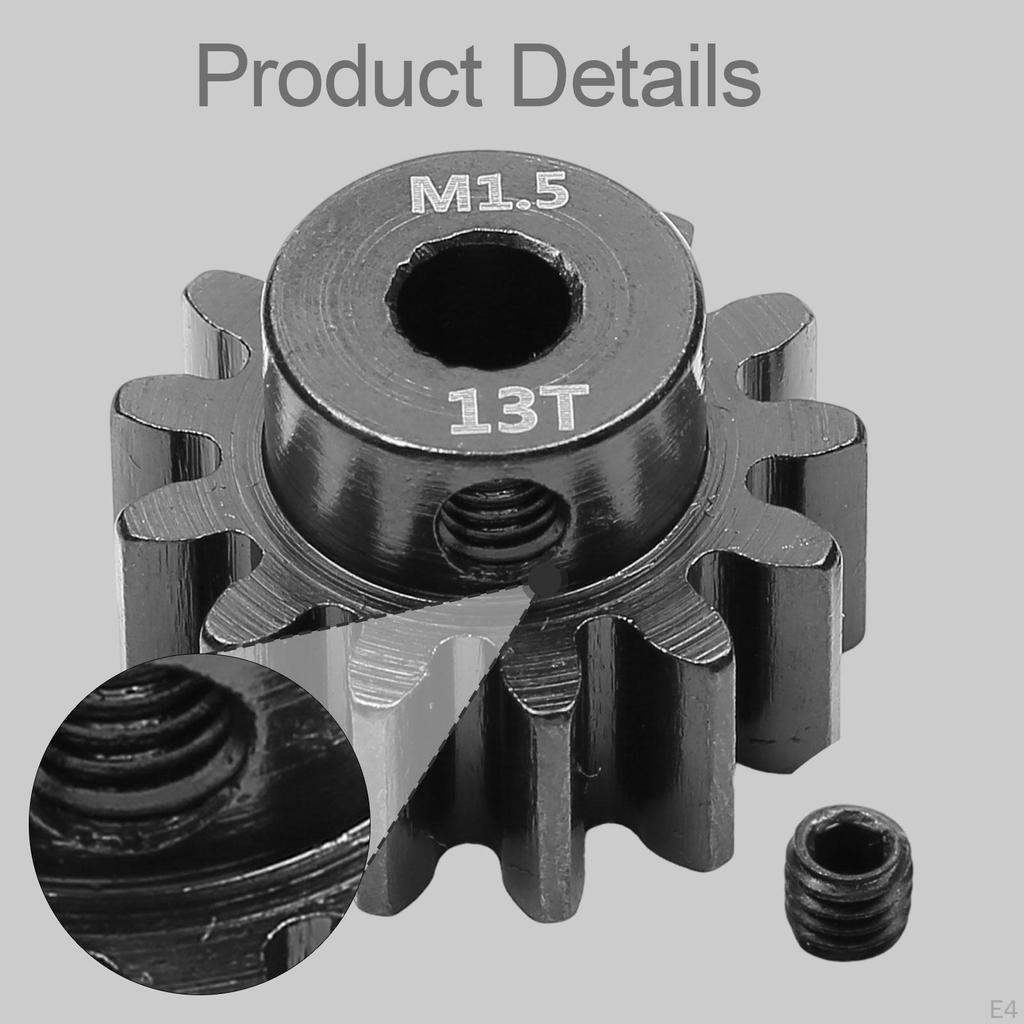 RC Car Pinion Gear 1.5 Modulus Easy to Install Upgrade Part Professional Fittings Repair Parts