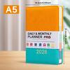 A5 English Planner Notebook 2026 Calendar Yearly Monthly Weekly Pages for Office Efficiency School and Daily Planning