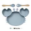 Silicone Suction Crab Plate: Divided Baby Tableware for Feeding & Weaning