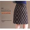Plaid High-Waist A-line Skirt: Winter 2025 Petite Fashion