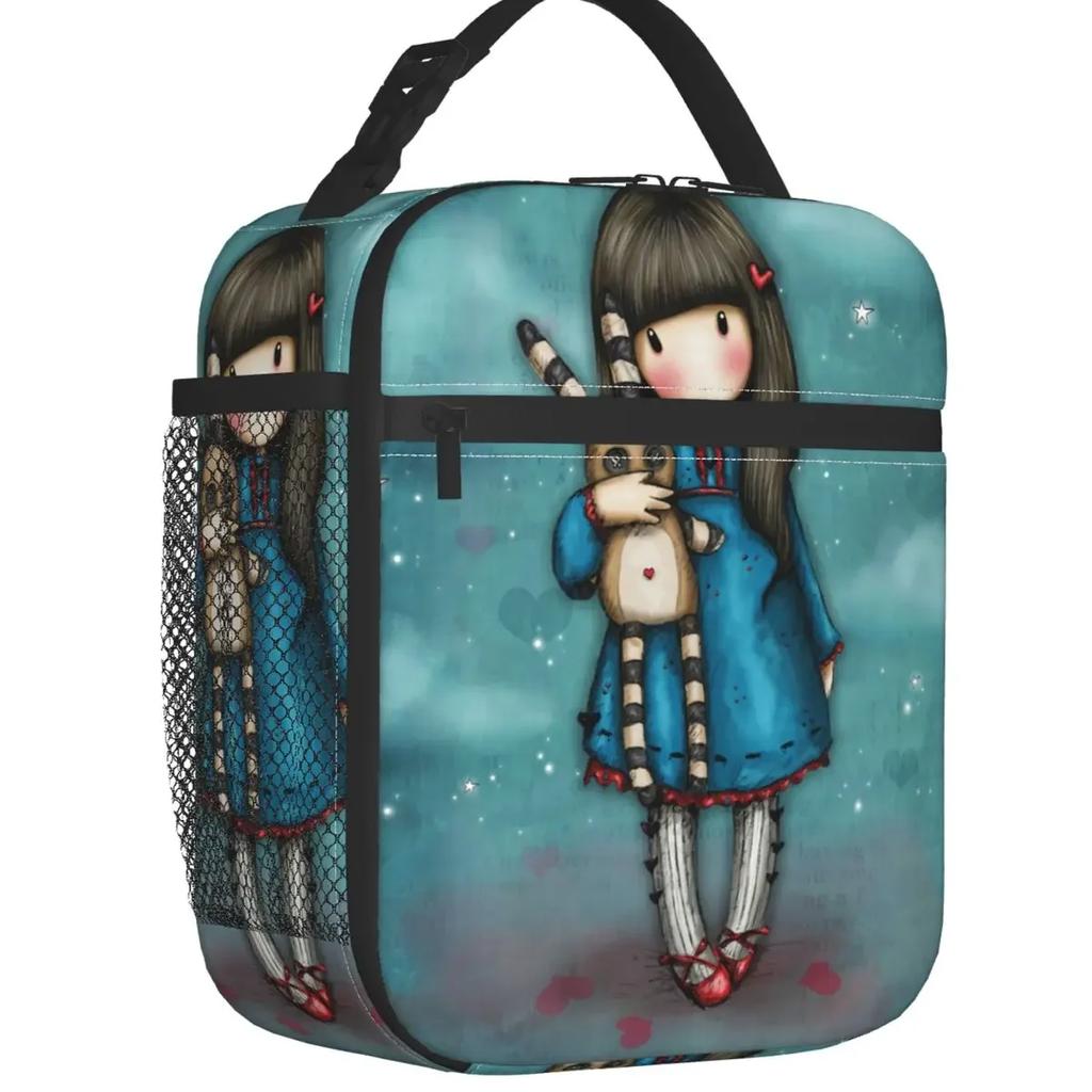 Gorjuss Puppe Wiederverwendbare Lunchbox Wasserdicht Anime Mädchen Thermokühltasche Essen Isoliert Lunchtasche Schule Kinder Schüler