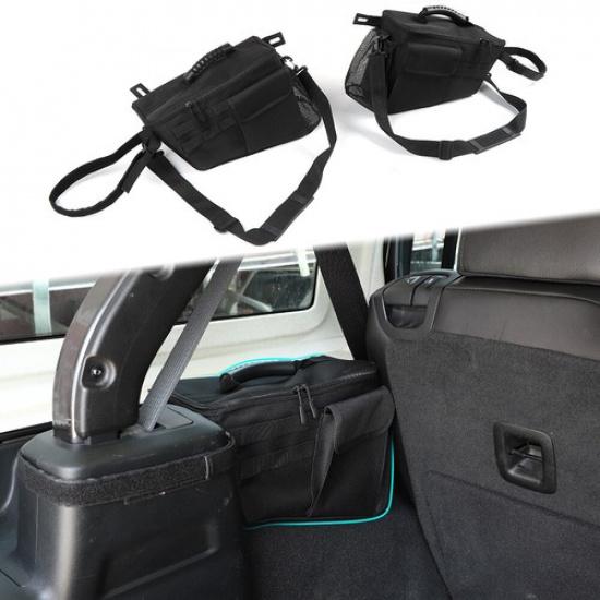 2X Black Trunk Side Rear Storage Bags for Jeep Wrangler JL 4-Dr 18+ Accessories