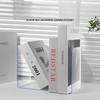 Creative Acrylic Book Stand Transparent Thickened L-shaped Bookshelf Non-slip Student Book Block Office Desk Book Storage and Organizing Rack