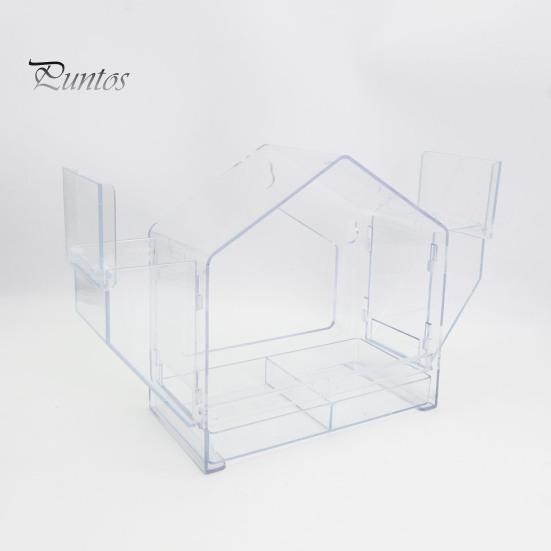 Window Birds Feeder Clear Birdfeeder with Suction Cup Squirrel-Proof Birds Feeding House for Cats And Birds Lovers Viewing Wild Birds Outside