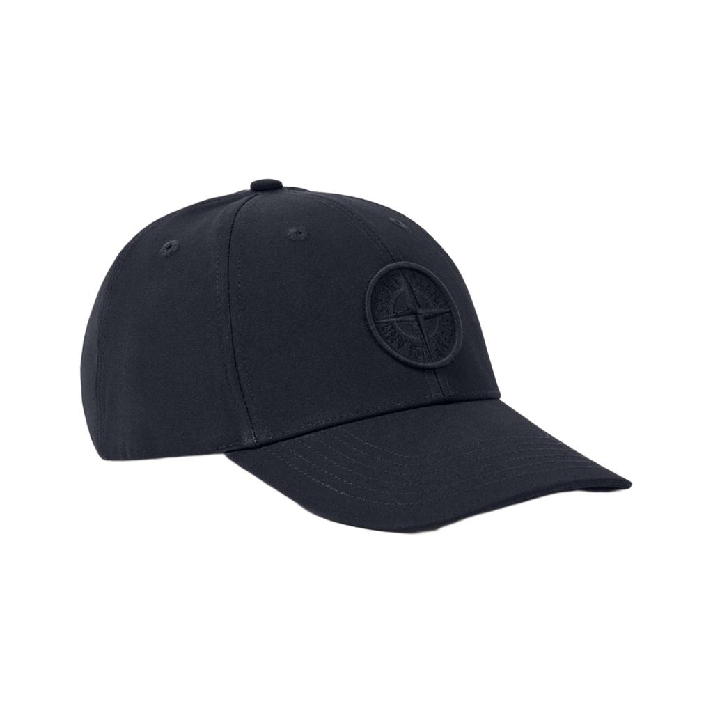 Stone Island Embroidered Breathable Eyelet Compass Logo Cotton Cap Men caps Navy-Blue L1S1591000-13S0248-V0020