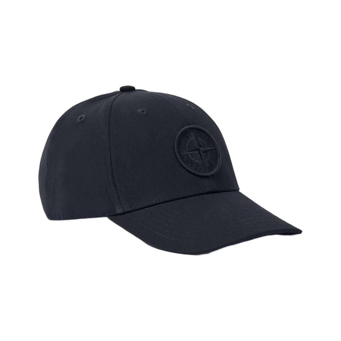 Stone Island Embroidered Breathable Eyelet Compass Logo Cotton Cap Men caps Navy-Blue L1S1591000-13S0248-V0020 ONE SIZE