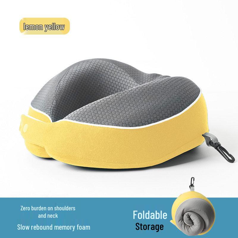 Kashicong Memory Foam Collapsible Travel Neck Pillow Standard