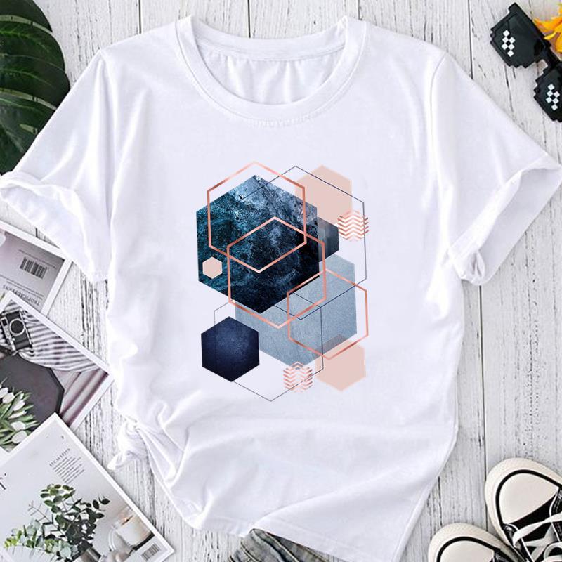Mingxin cross-border supply chain loose large-size T-shirt round neck short-sleeved women's tide brand European and