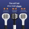 Brosse à Dents Adulte à Soies Douces Triple Face pour Hommes et Femmes - Lot Familial en Forme de U